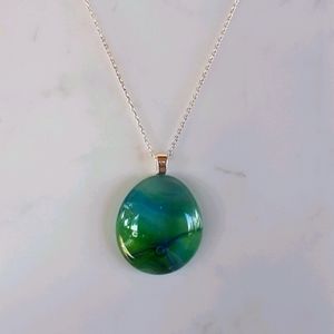 Artisan Glass Pendant Necklace